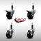 Service Caster 3'' SS Soft Rubber Swivel 1'' Expanding Stem Caster Set 2 Total Lock Brakes, 4PK SCC-SSEXTTL20S314-SRS-2-S-2-1 - alternate 5